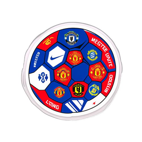 מדבקת כדורגל צבעונית