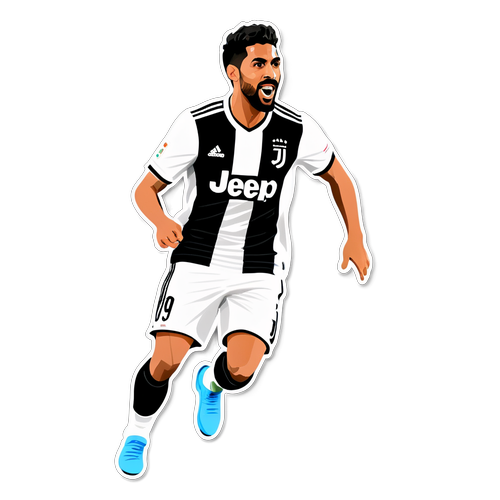 Sticker Giocoso di Araujo in Maglia Juventus