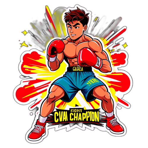 Illustrasyon ni Ryan Garcia na may Makapangyarihang Pagsuntok