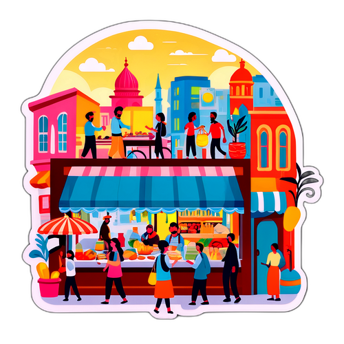 קולשבת כיכר שוקקת חיים