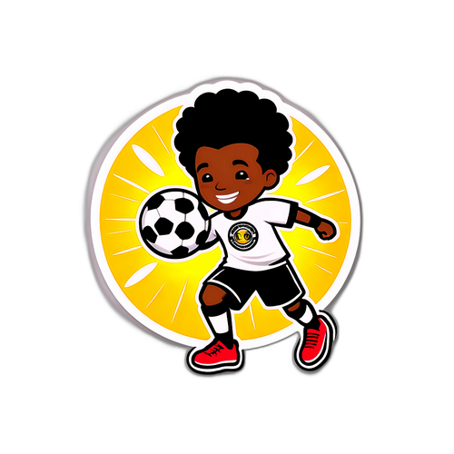 Playful Corinthians Character Playing Soccer