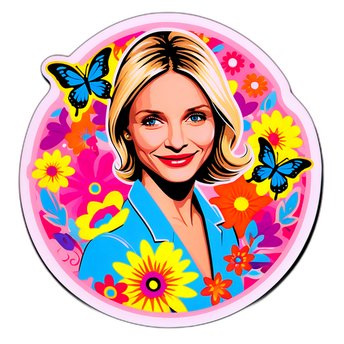 Cameron Diaz v retro oblečení