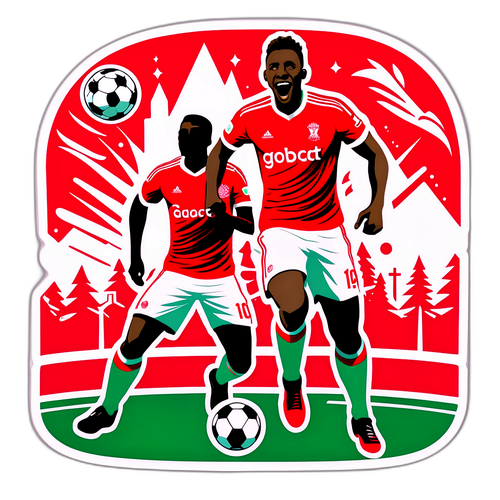 Pemain Nottingham Forest Merayakan Goal