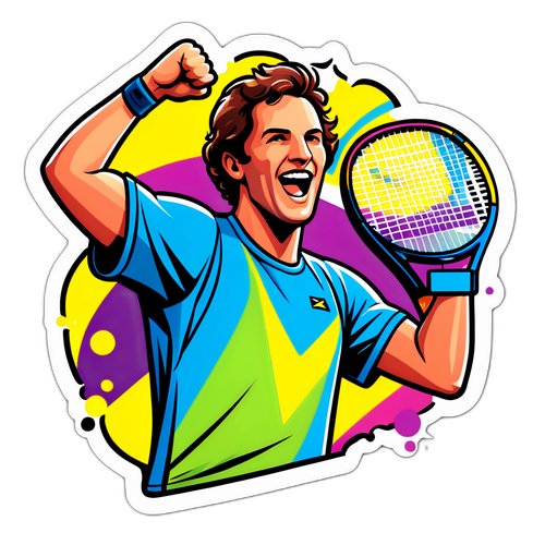 Ben Shelton Victory Pose Sticker