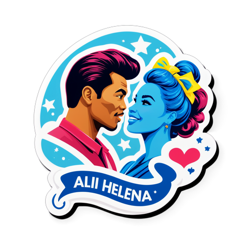 Ontdek de Magie van Verbondenheid: Ali B en Jill Helena's Vrolijke Sticker die je Moet Hebben!