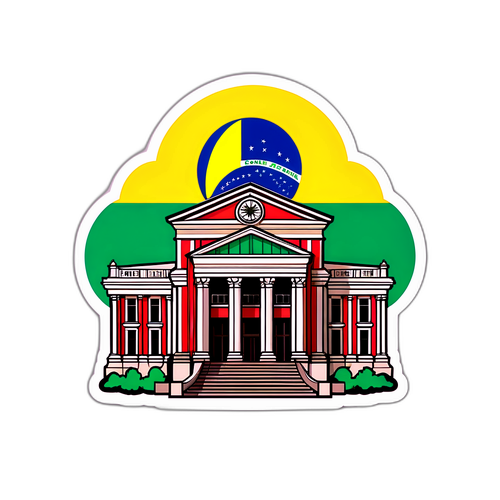 Adesivo Colorido da Justiça do Pará