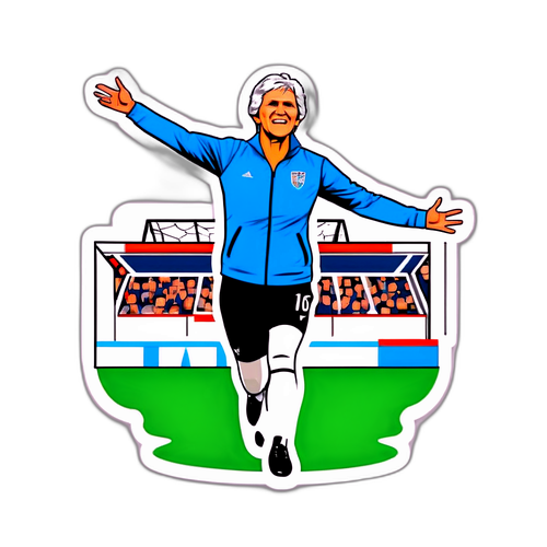 Pia Sundhage i Dynamisk Positur