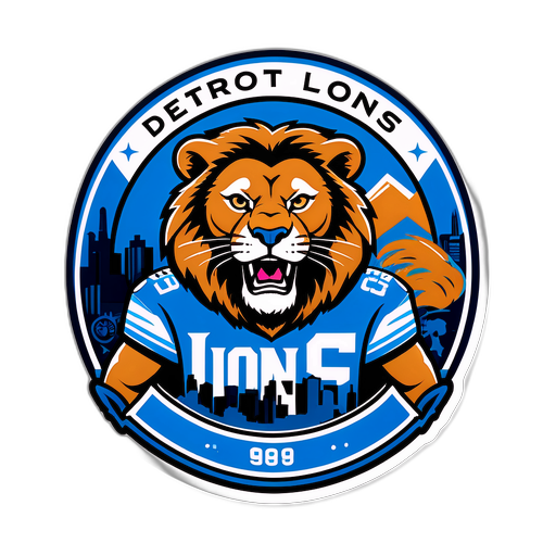 Detroit Lions Historic Achievements Badge