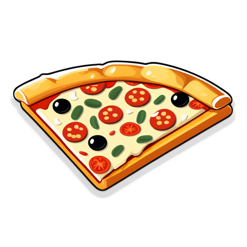 Stiker Pizza Sedap