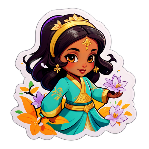 Jasmine Serisi Karakter Sticker Tasarımı