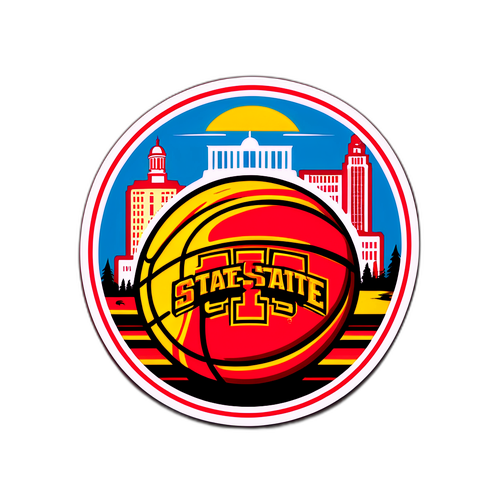 Vintage Iowa State Basketball Sticker