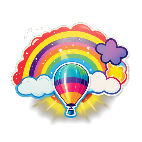 彩虹气球神奇光环