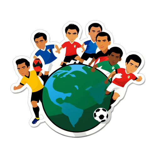 Sticker Piala ASEAN: Pemain Sepak Bola dari Berbagai Negara