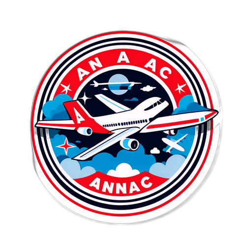 Adesivo do Logo ANAC com Elementos de Aviação