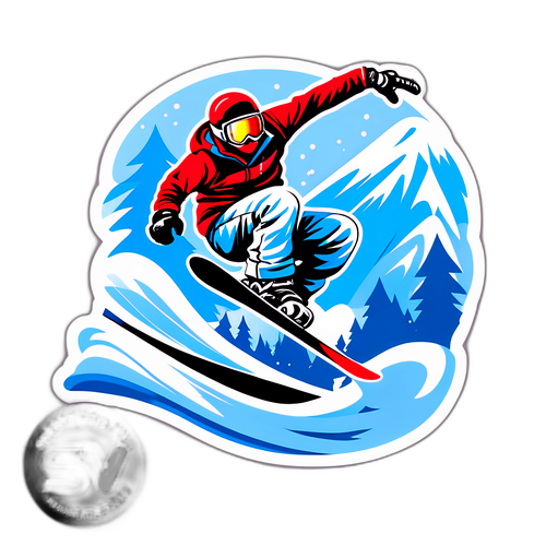 Emocjonujący Zjazd na Snowboardzie