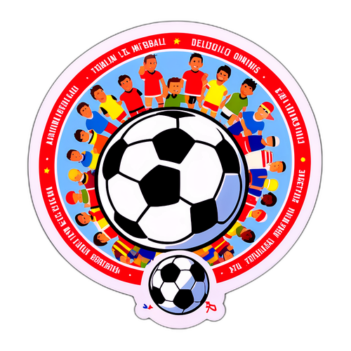 Un football flottant avec des références historiques à Delio Onnis entouré de fans