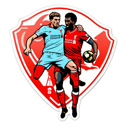 리버풀과 선덜랜드의 아이코닉 매치 포즈 스티커