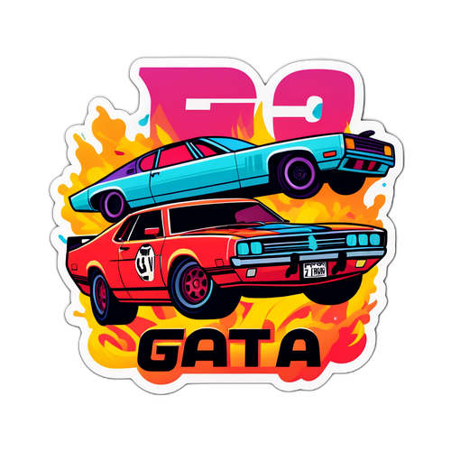 GTA 6 Biljakt Sticker