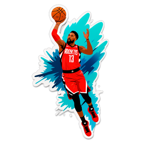 Paglipad ng Pagsuporta: Sticker ng Rockets vs. Trail Blazers