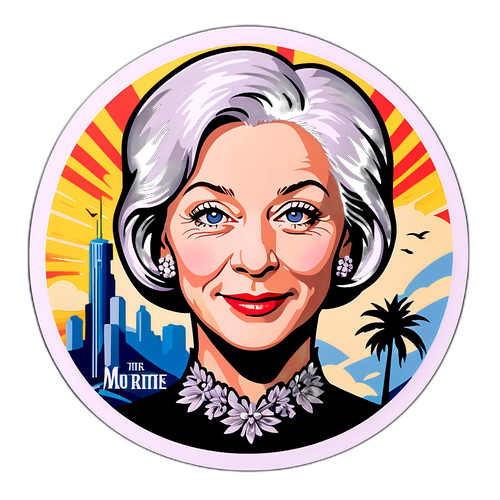 Elegáns matrica Helen Mirren portréjával