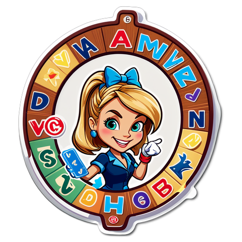 Spotlight Sticker Featuring Vanna White