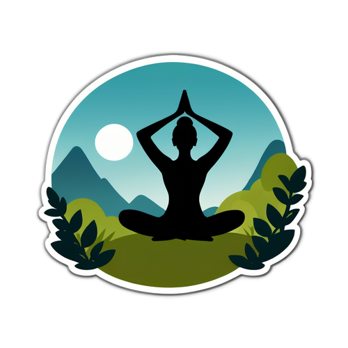 Sticker Yoga Damai