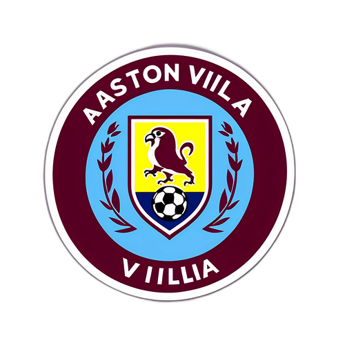 Aston Villa-tema klistermärke