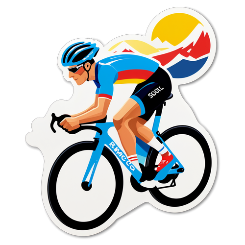 La Magia delle Olimpiadi: Remco Evenepoel Conquista la Strada! Scopri il Nuovo Adesivo Ciclismo