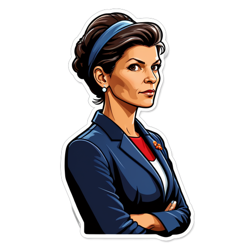 Charakteraufkleber von Sahra Wagenknecht