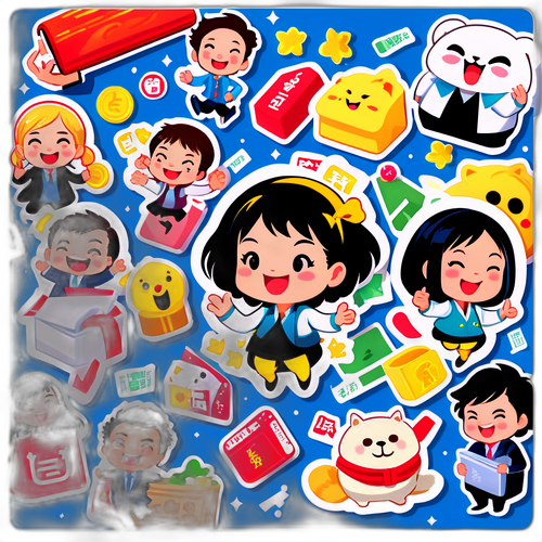 マツイ証券を楽しむキャラクターのスタンプ