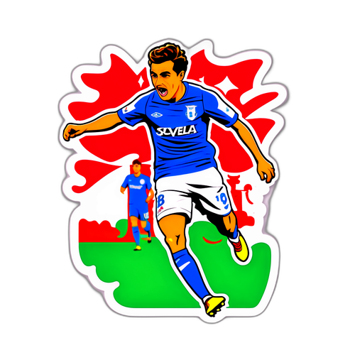 Sticker cu scene din meciul Espanyol - Sevilla