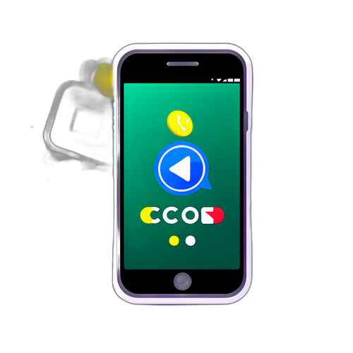 Telefon mobil cu iconițe de scor