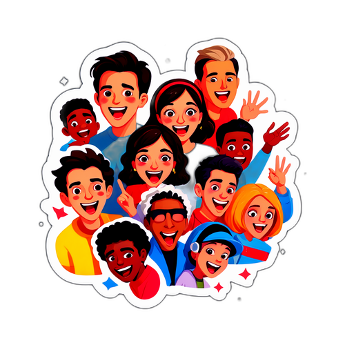 Netflix Kultur Sticker: Freude und Überraschung