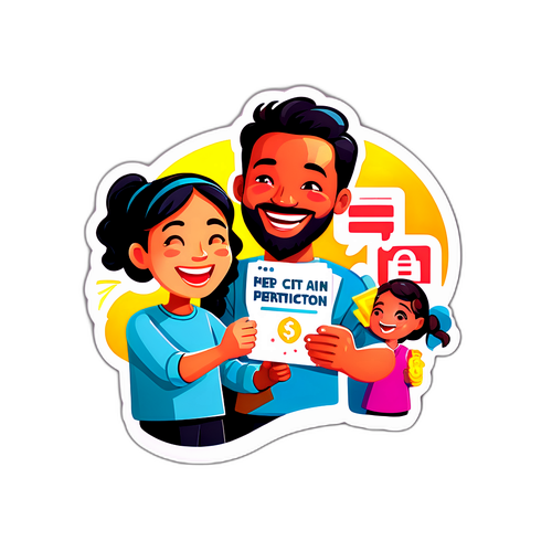 สติกเกอร์โครงการ Half-Half Plus