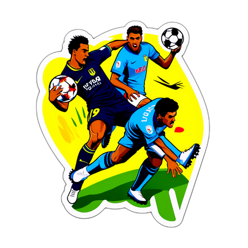 Real vs Villarreal Voetbal Sticker