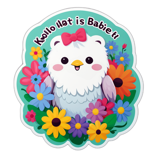 Köllő Babett mindíg kedves és vidám, virágokkal körülvéve