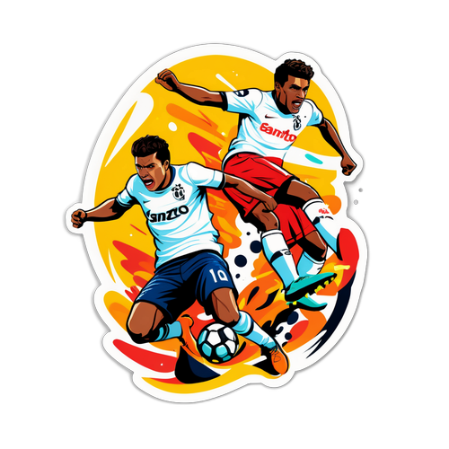 Pemain Santos dan Novorizontino dalam Kompetisi Sengit