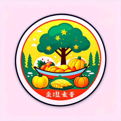収穫祭の祝賀デザイン
