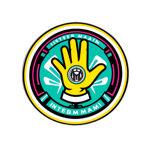 Sticker pour Inter Miami avec un fan applaudissant