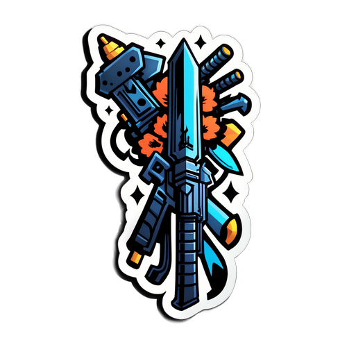 สติ๊กเกอร์อาวุธในอนิเมะที่ออกแบบน่าสนใจ