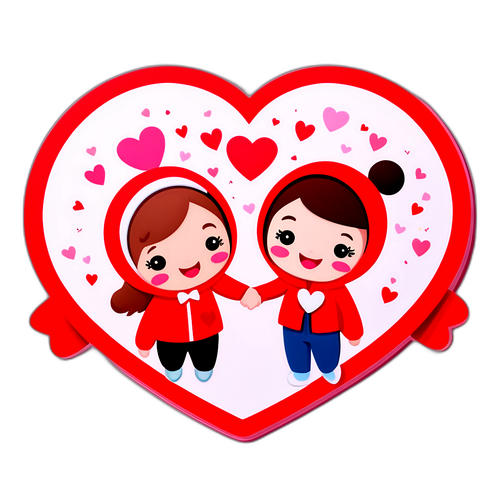 Leikkisä suunnittelu ystävänpäiväksi