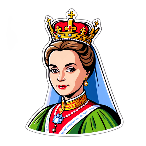 Regal Dronning Mary Sticker
