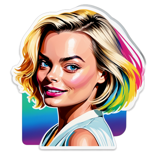 Margot Robbie: A Stunner Captured in a Whirlwind of Color!