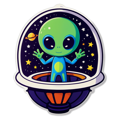 Wave Hello to the Cosmos: Meet the Most Charming Alien in Space!