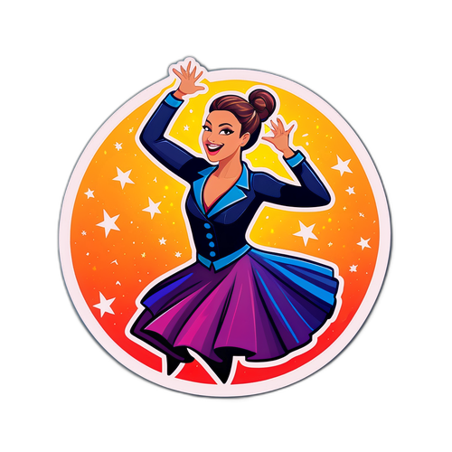 Grappige Dansbeweging Sticker