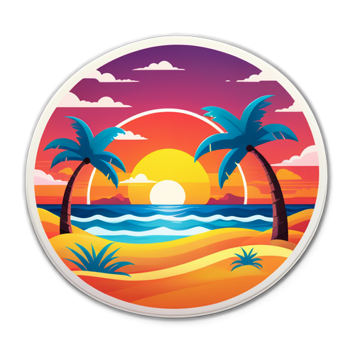 Tahimik na Sticker ng Sandy Cay