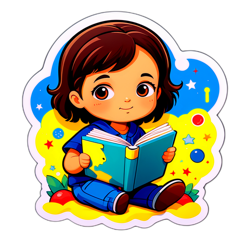 チャイルドNISAに関する教育的画像の知的ステッカー