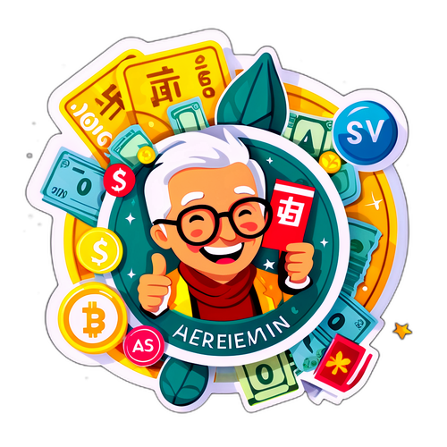 Sticker que destaca el retiro mínimo de ANSES