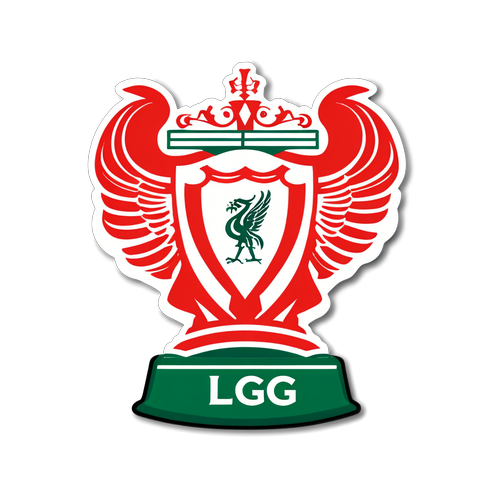 Diseño de sticker representando a Liverpool celebrando un gol en la FA Cup