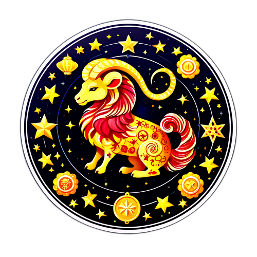 華麗的星座命運貼紙